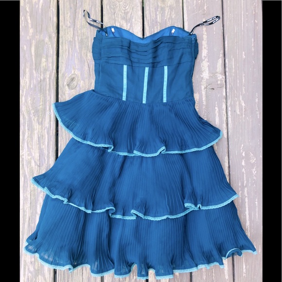 Betsey Johnson vintage corset silk evening dress - Picture 4 of 5